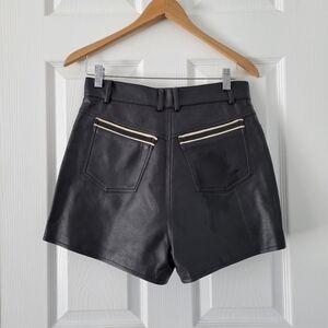 Vintage Vegan Leather Shorts